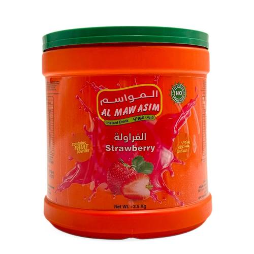 مسحوق عصير الفراولة المواسم 2.5 ك 6x حبات