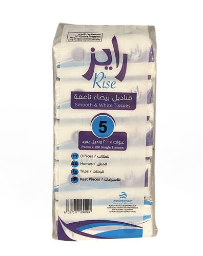مناديل رايز (200) 6 ربطة 5x حبات