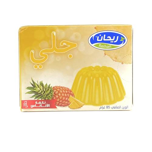 Reihan Pineapple Flavoured Jelly 85g x 72 Pieces