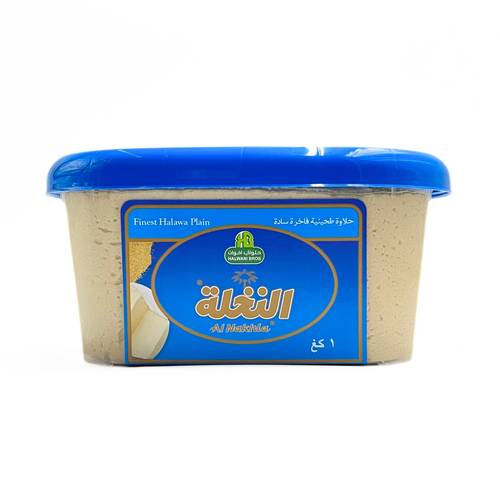حلاوة طحينية سادة النخلة حلواني 1 ك 12x حبة