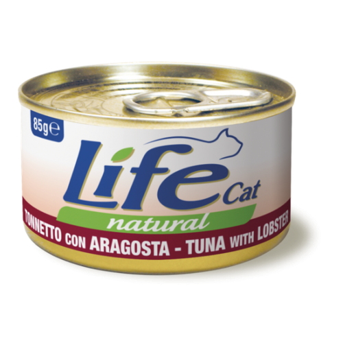 معلبات life cat تونا ولوبستر 85غ