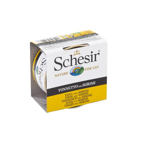 معلبات schesir سمك التونة مع السوريمي 85غ