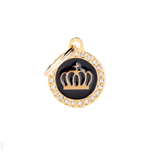 قلادة Glam Gold black crown من my family 