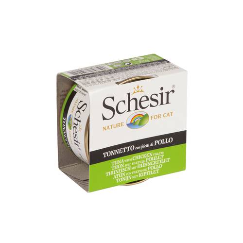 معلبات schesir التونه مع  فيليه الدجاج 85غ