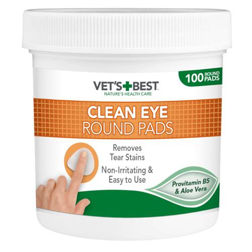 مناديل Vets Best Clean Eye Round للعيون (كلاب و قطط)