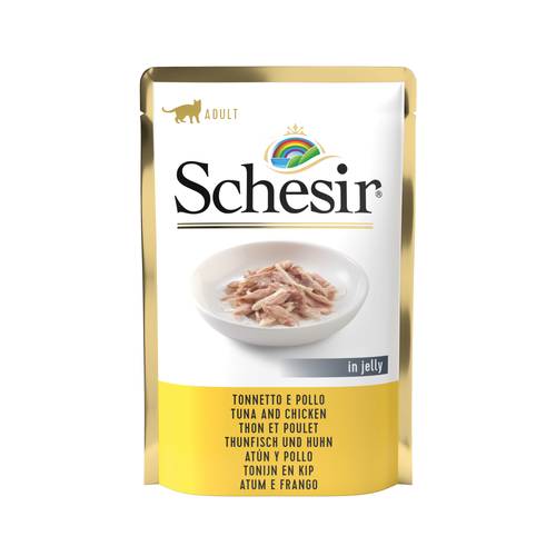 مغلف schesir تونا و الدجاج 85 غرام 