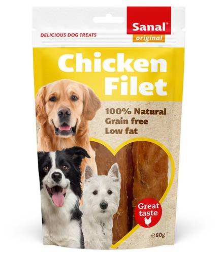 مكافئات sanal Chicken Filet للكلاب 80 g