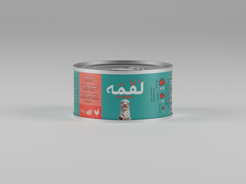 لقمة دجاج مع السالمون مرق 85 غ
