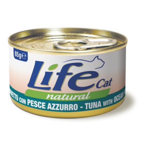 معلب life cat تونا واسماك المحيط 85غ
