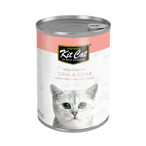 معلب Kit Cat Wild Caught تونة و سلطعون 400 غرام 