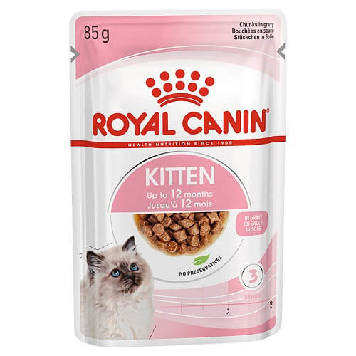 مغلفات royal canin كيتن بالمرق 85 غ