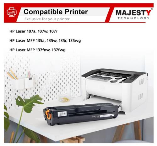ماجيستي خرطوشة حبر 106A W1106A متوافقه مع طابعة اتش بي ليزر جيت 107a 107w MFP 135a 135fnw 135w 135ag 135r 135wg 137fnw 137fwg 137fwg أسود