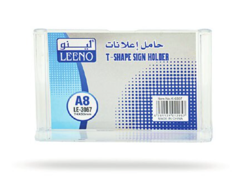 12 قطعة من حامل اعلانات ستاند شفاف للعرض مقاس 150*80 mm