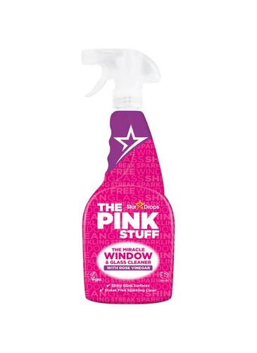  The Pink Stuff – منظف الزجاج والنوافذ المعجزة بخل الورد  لمعان خالي من الخطوط... في كل رشة! 