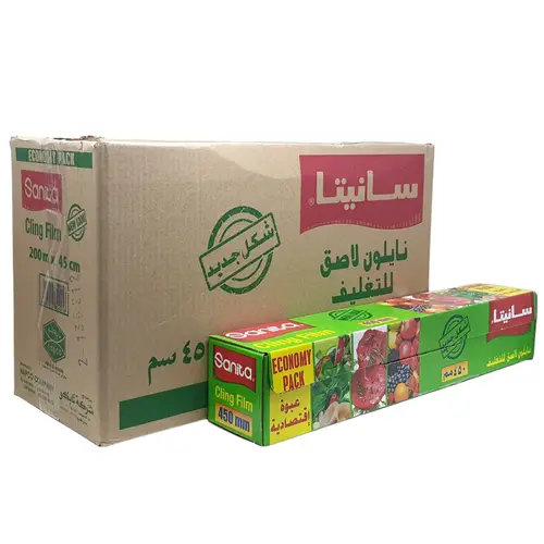 تغليف سانيتا نايلون 45 سم × 200 متر شد 6