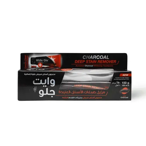 معجون أسنان مزيل صبغات الأسنان العنيدة بالفحم - 100 مل