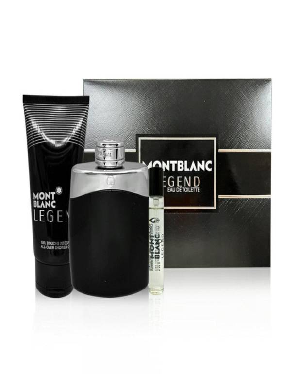 مجموعة ليجند 3 قطع أو دو تواليت 100 مل + عطر صغير 7.5 مل + جل استحمام 100 مل