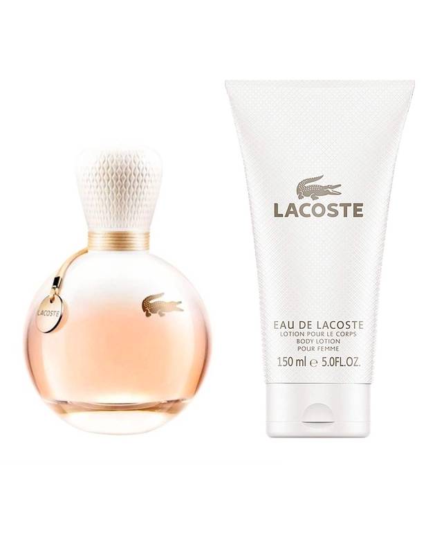 Eau De Lacoste For Her 2 Piece Set 90 ml  Body Lotion 150 ml