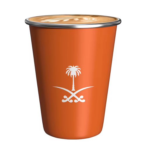 كوب قهوة سعودي ستانلس (شعار مخصص)