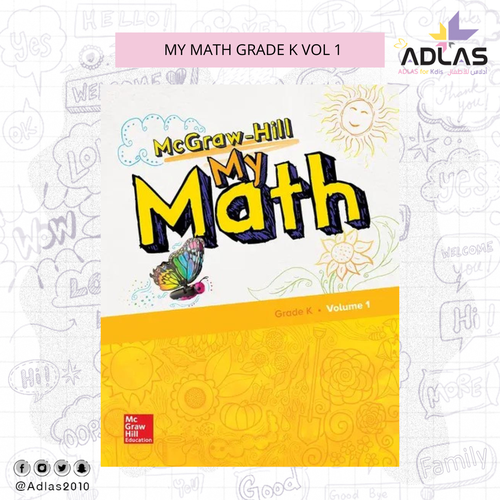 MY MATH GRADE K VOL 1