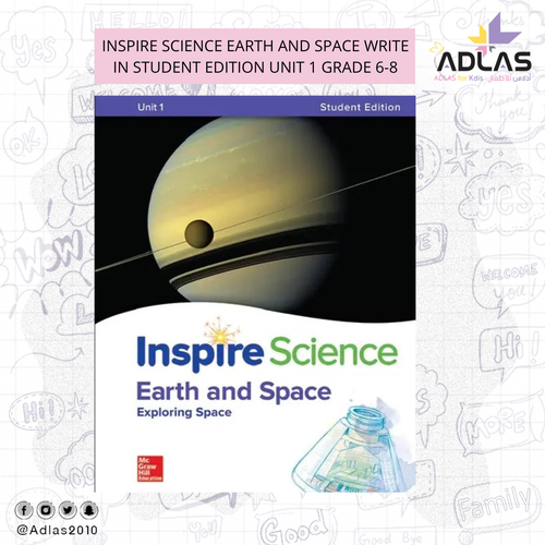 INSPIRE SCIENCE EARTH AND SPACE WRITE IN STUDENT EDITION UNIT 1 GRADE 6-8