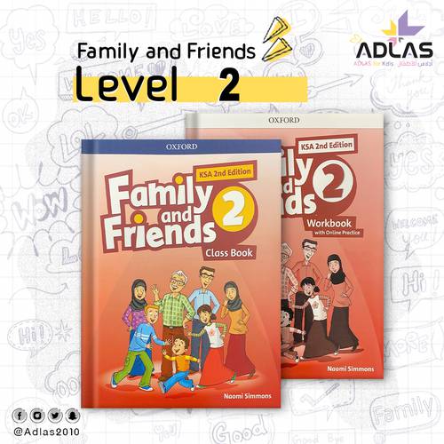  Family and Friends Class Book & Workbook Level 2 