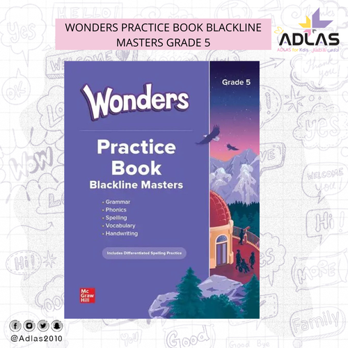 WONDERS PRACTICE BOOK BLACKLINE MASTERS GRADE 5