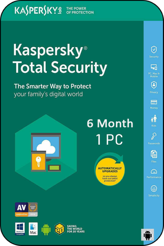 Kaspersky Total security 6 months / 1pc