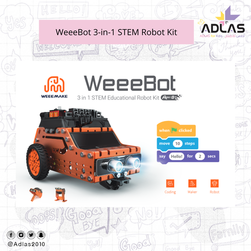 WeeeBot 3-in-1 STEM Robot Kit