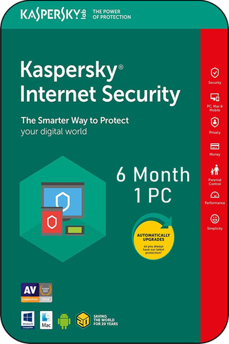 Kaspersky internet srcurity 6 months / 1pc