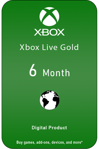 XBOX LIVE GOLD  -  6 Month