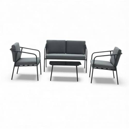 Sleek Stackable Outdoor Dining Chair (Sand/Taupe Finish)