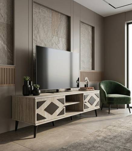 طاولة بلازما مودرن بيج بتصميم هندسي فاخر-بعدة مقاسات