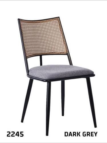Dining Chair with Rattan Back and Metal Legs (Model 2245)