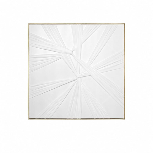 لوحة جدارية إطار ذهبي خشب MDF 80×80 سم تصميم أنيق