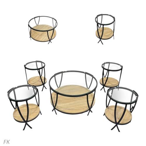 FK-M:1720 Round 5-Piece Service Table Set