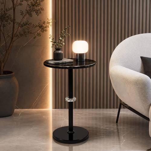 طاولة خدمة جانبية رخامية فاخرة بتصميم عصري-بعدة ألوان 