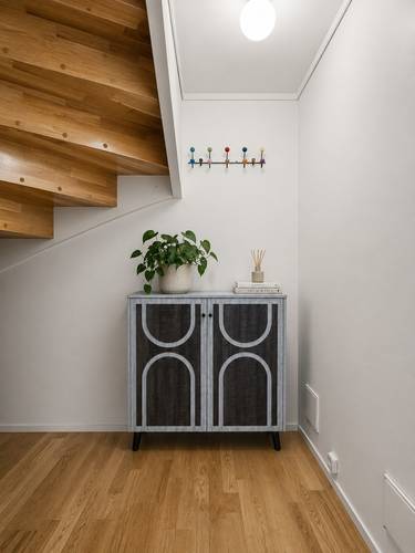 دولاب أحذية ماليزي مودرن بتصميم هندسي أنيق-بعدة ألوان 