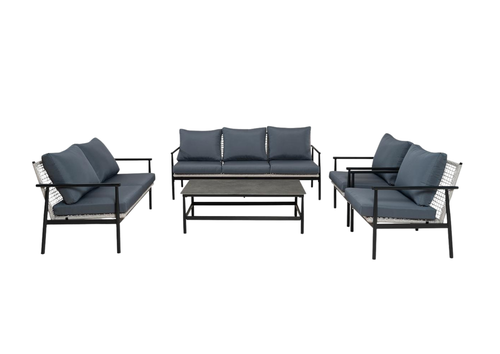 Modern 4-Piece Outdoor Seating Set - Weather Resistant