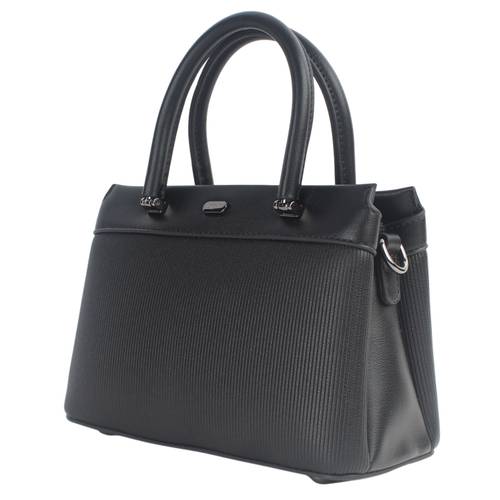 شنطة يد نسائي بتصميم انيق مع حمالة للكتف - اسود