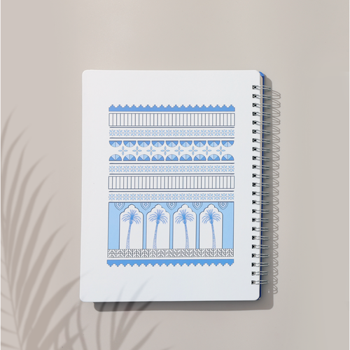 دفتر النقوش الجصية - اللون الأزرق