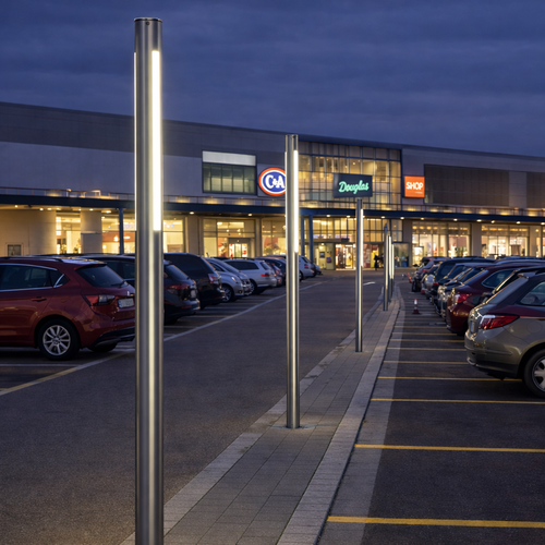 عمود إنارة WEX Linear LED للممرات والمواقف – صناعة سعودية