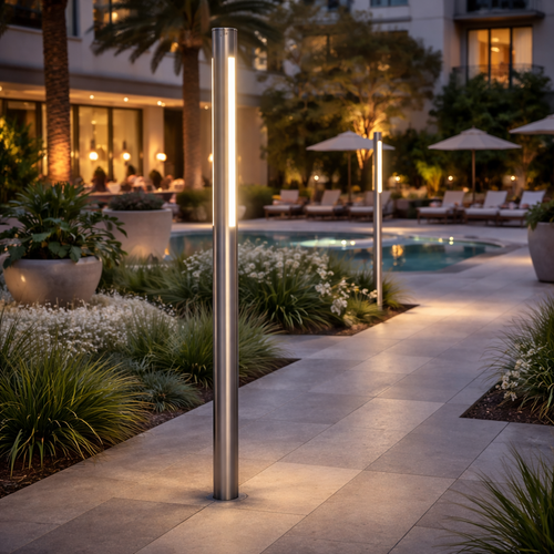 عمود إنارة WEX Linear LED للممرات والمواقف – صناعة سعودية