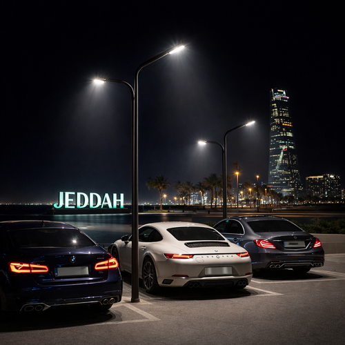 عمود إنارة Elite Light LED للشوارع والممرات صناعة سعودية 