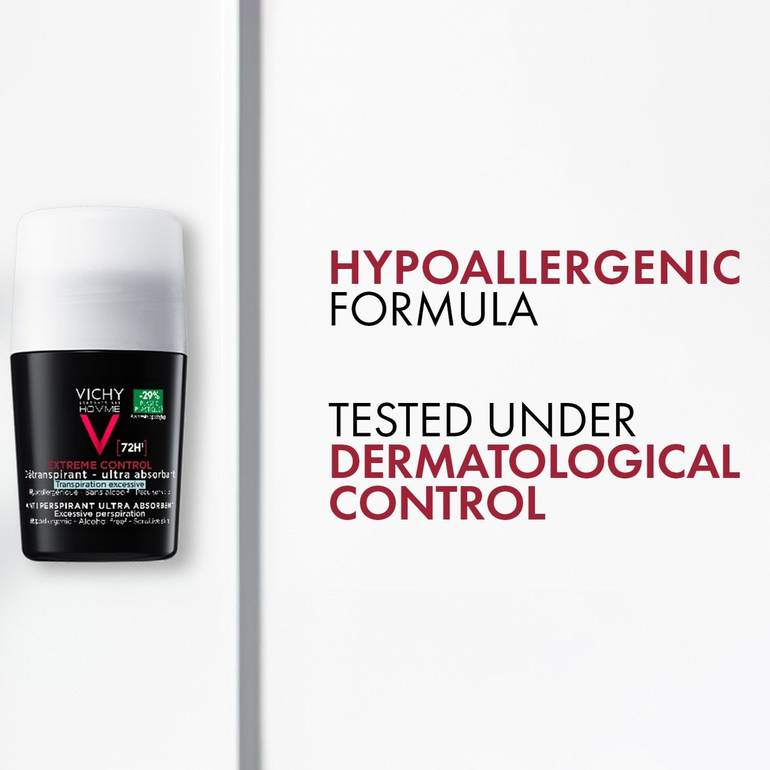 Vichy 72Hr Extreme Control Anti-Perspirant Roll-on For Men -50 ml
