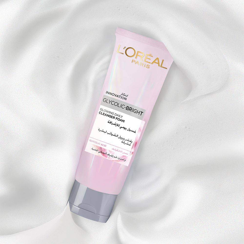 LOreal Paris Glycolic-Bright Glowing Daily Cleanser Foam - 100ml