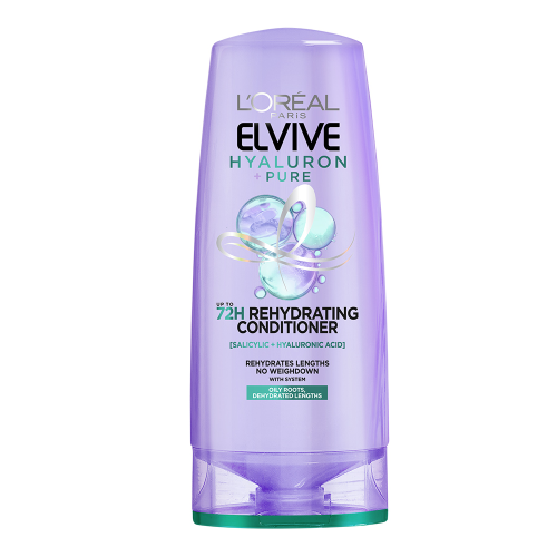 LOreal Paris Elvive Hyaluron Pure Rehydrating Conditioner for Oily Hair - 200 ml