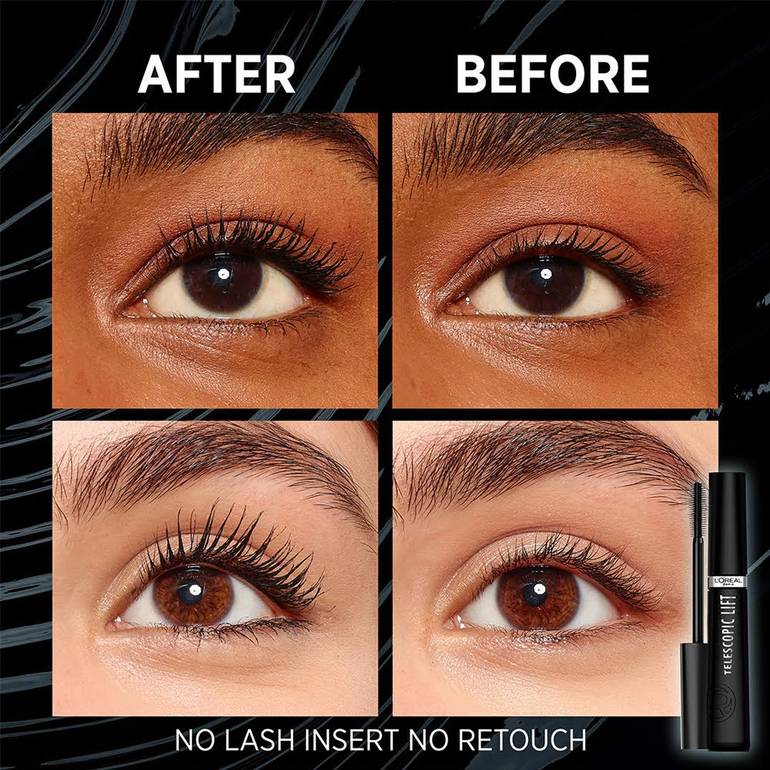 LOreal Paris Telescopic Lift Mascara Extra Black - 9.9 ml