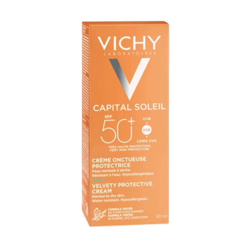 Vichy 50+SPF Capital Soleil Velvety Protective Cream - 50ml