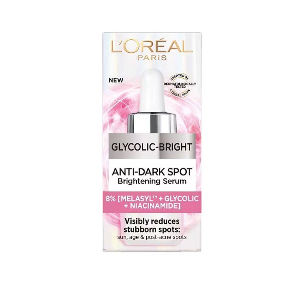 سيروم الوجه لإشراقة فورية بحمض الجلايكوليك من لوريال باريس - 15مل